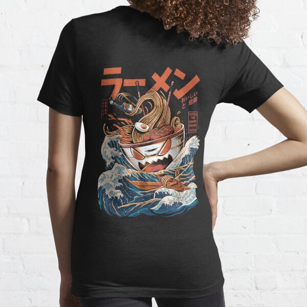 Item preview, The Black Great Ramen off Kanagawa - Back Version designed and sold by Ilustrata®.