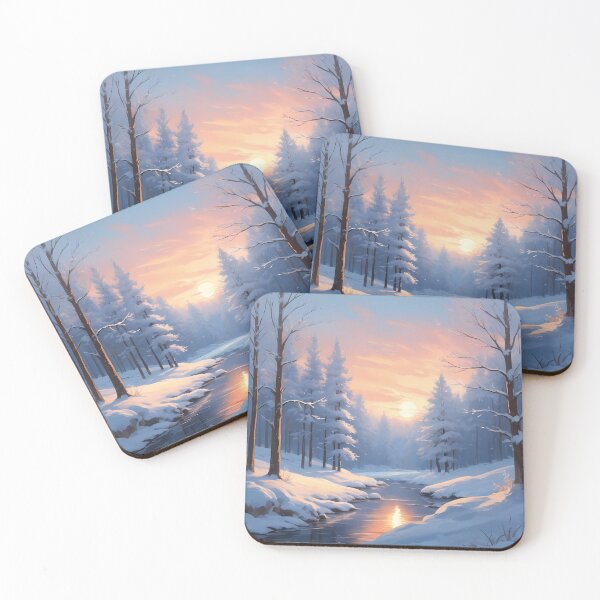 Item preview, Serene Winter Scene designed and sold by AICreativeArts.