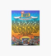 pergi warped tour 2018 on vans Art Board