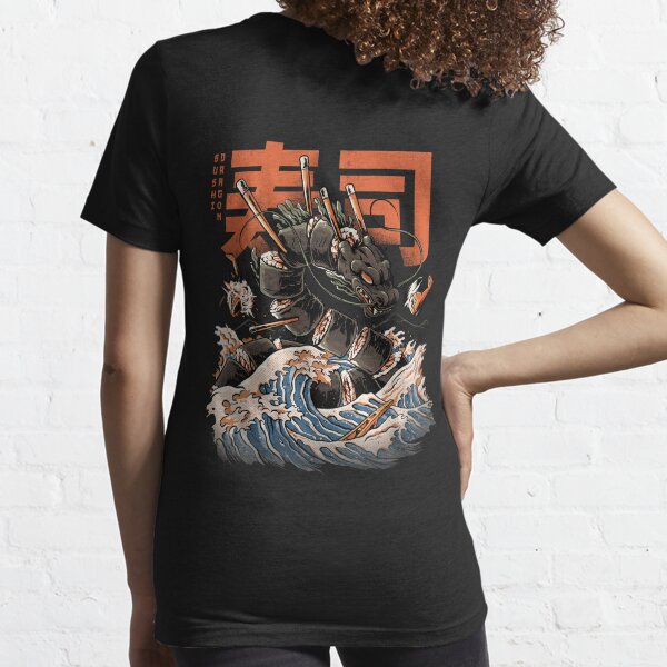 Item preview, The Black Sushi Dragon - Back Version designed and sold by Ilustrata®.