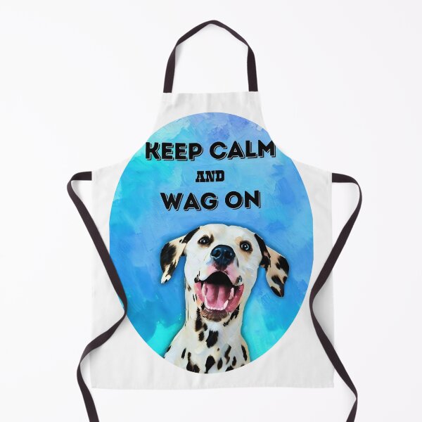 Item preview, Keep Calm and Wag On Dalmatian Art designed and sold by gleefulme.