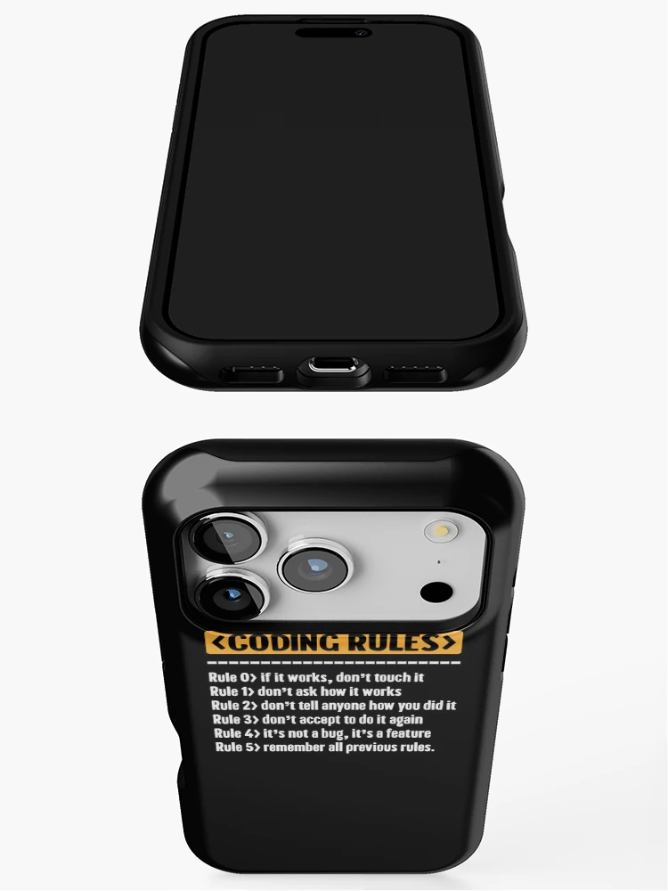 Thumbnail 3 of 4, iPhone Case, Code Programing Coding Rules designed and sold by Rahjihan.