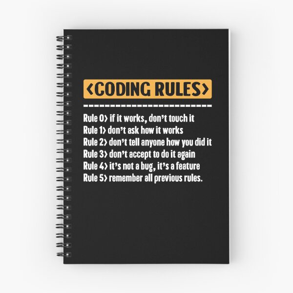 Item preview, Code Programing Coding Rules designed and sold by Rahjihan.