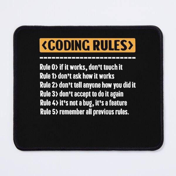 Item preview, Code Programing Coding Rules designed and sold by Rahjihan.