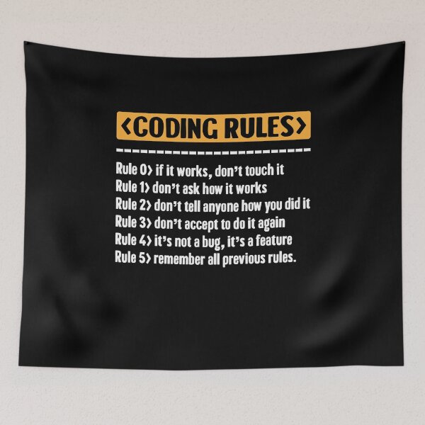 Item preview, Code Programing Coding Rules designed and sold by Rahjihan.