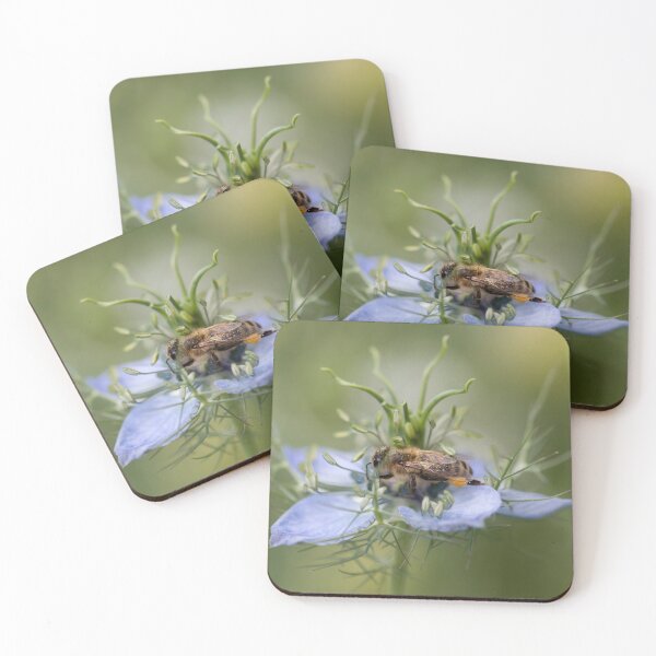 Item preview, Bee On Love-in-a-mist Flower designed and sold by SweepingShadows.