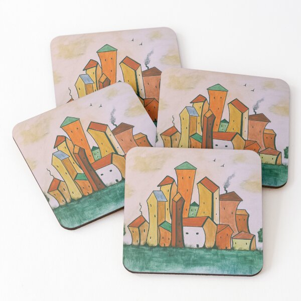 Item preview, quirky houses with elephant  designed and sold by PalermoRoad.