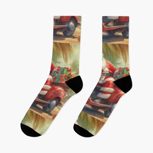 Item preview, Santa Claus In The Tropics On A Red Scooter  designed and sold by Pretty-Bird.