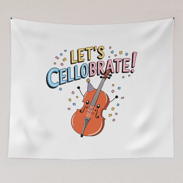 Item preview, Let's Cellobrate! Funny Cello Music Pun designed and sold by PMCreative.