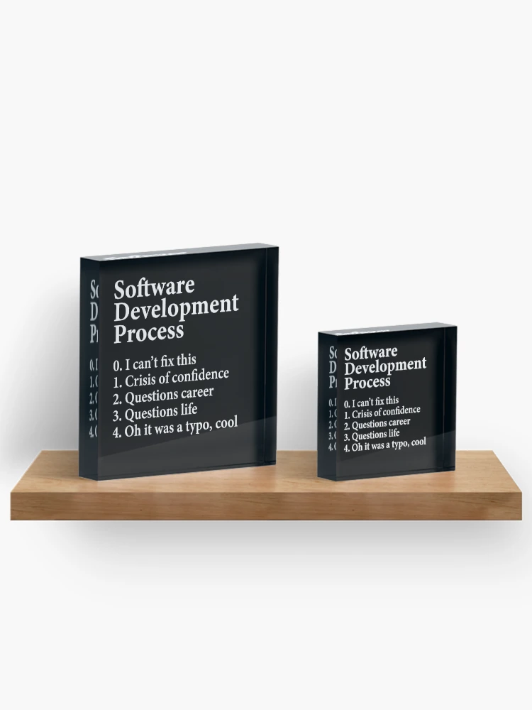 Thumbnail 3 of 5, Acrylic Block, Software Development Process - Coding Programmer designed and sold by Rahjihan.