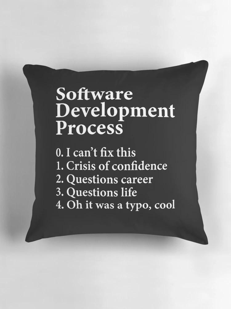 Thumbnail 3 of 4, Pillow, Software Development Process - Coding Programmer designed and sold by Rahjihan.