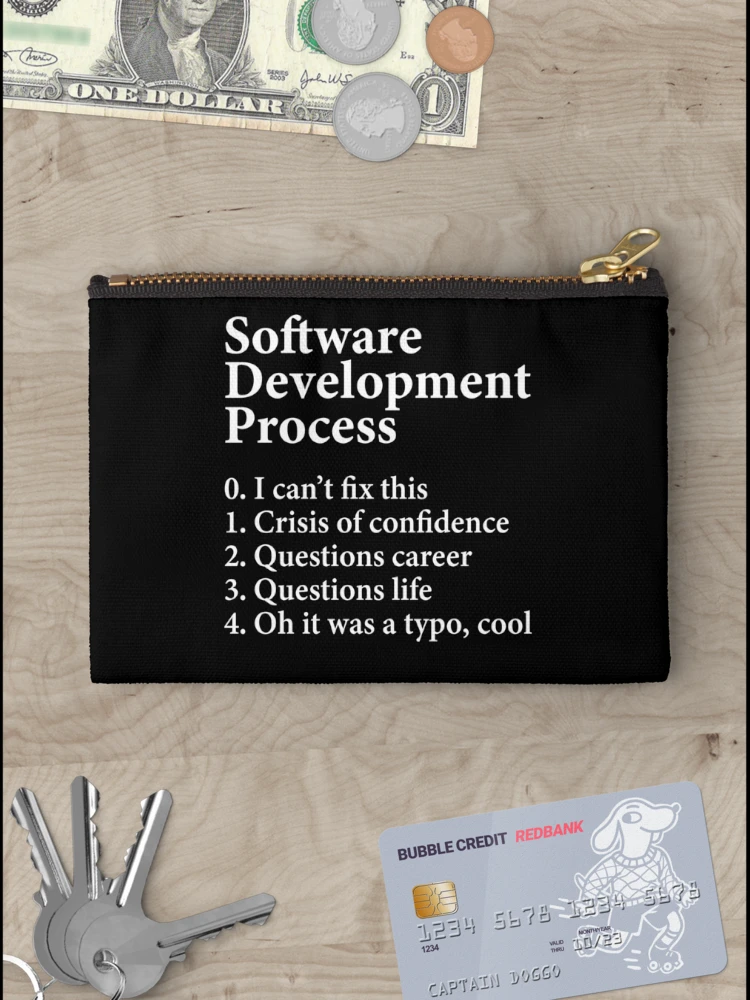 Thumbnail 3 of 4, Zipper Pouch, Software Development Process - Coding Programmer designed and sold by Rahjihan.