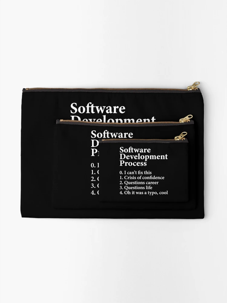 Thumbnail 2 of 4, Zipper Pouch, Software Development Process - Coding Programmer designed and sold by Rahjihan.