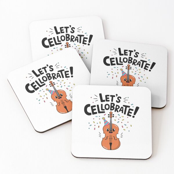 Item preview, Let's Cellobrate! Cute Cello Music Pun designed and sold by PMCreative.