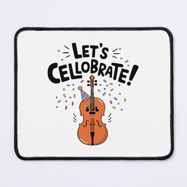 Item preview, Let's Cellobrate! Cute Cello Music Pun designed and sold by PMCreative.
