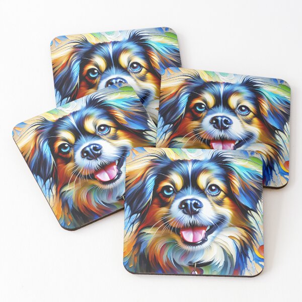 Item preview, Tibetan Spaniel Dog Portrait Acrylic Art Print Pet Portrait Gifts for Dog Lovers designed and sold by Puppy Puzzles Plus.