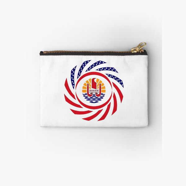 Item preview, French Polynesian American Multinational Patriot Flag Series designed and sold by Carbon-Fibre Media.