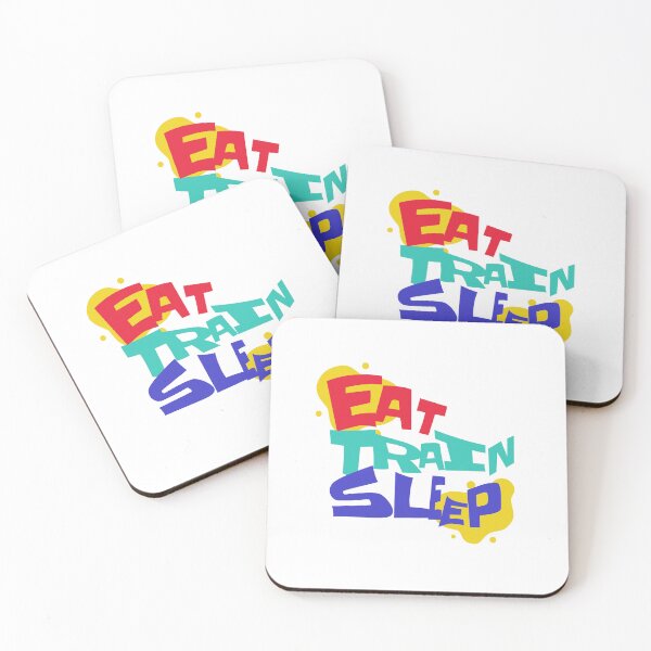Item preview, Eat Train Sleep Repeat - Color | Gym Rat Fitness Lifestyle Muscle designed and sold by PawaPotto.