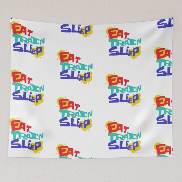 Item preview, Eat Train Sleep Repeat - Color | Gym Rat Fitness Lifestyle Muscle designed and sold by PawaPotto.