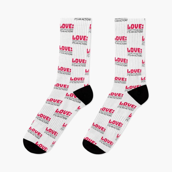 Item preview, Love: Its More Than Just Words, Its an Action designed and sold by S4G Tees.