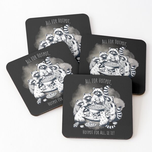 Item preview, Raccoon Hotpot Party! designed and sold by NatureStyle555.