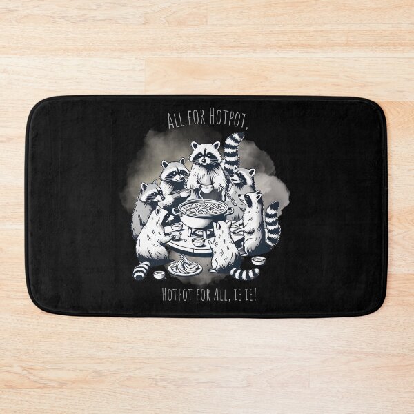 Item preview, Raccoon Hotpot Party! designed and sold by NatureStyle555.