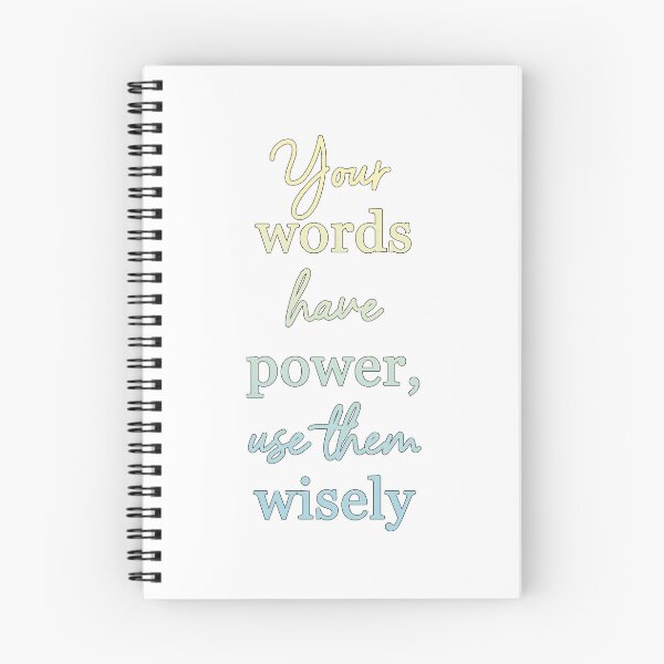 Item preview, Your Words Have Power, Use Them Wisely - Inspiring Quote on Mindful Communication designed and sold by ShopWithDreams.