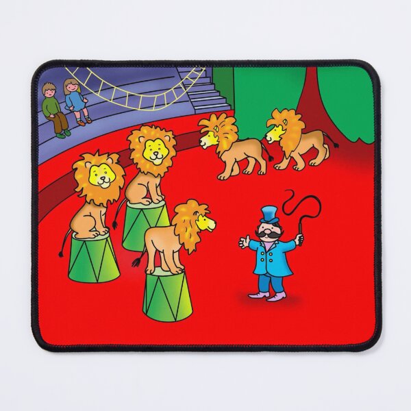 Item preview, lions performing in a circus and a trainer designed and sold by sonaadalian.