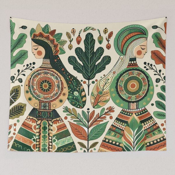 Item preview, Scandinavian Folk Art designed and sold by Myra365Art.