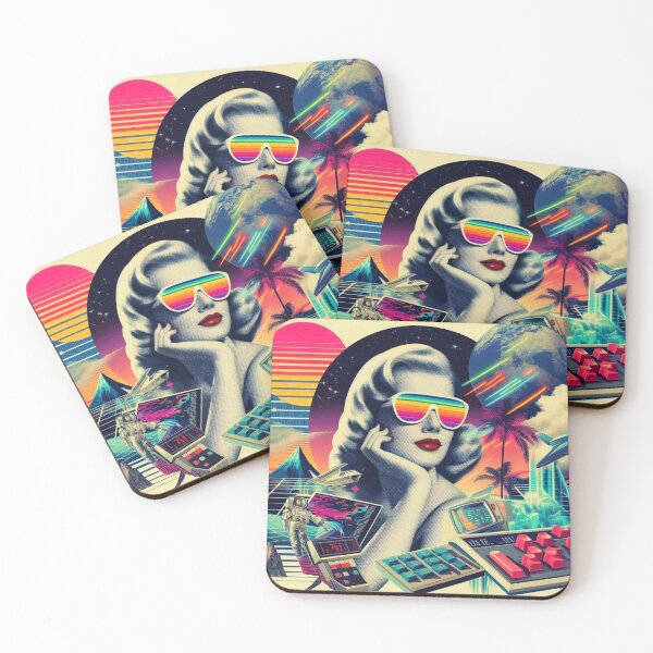 Item preview, Retrowave Woman designed and sold by PulpVintage.