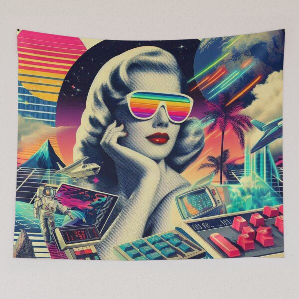 Item preview, Retrowave Woman designed and sold by PulpVintage.