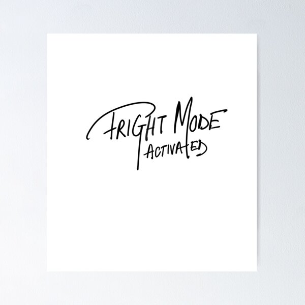 Item preview, FRIGHT MODE ACTIVATED ,FUNNY  HALLOWEEN TSHIRT  designed and sold by Telysian.