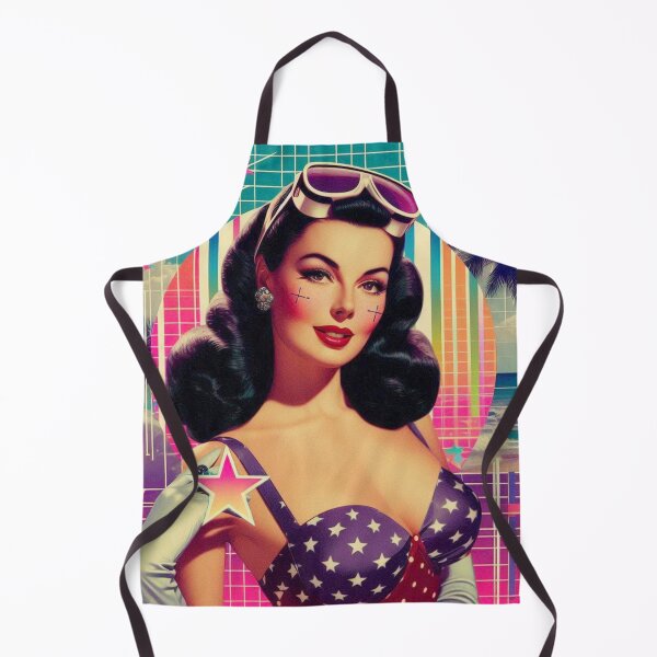Item preview, 80s Retrowave Pin-up designed and sold by PulpVintage.
