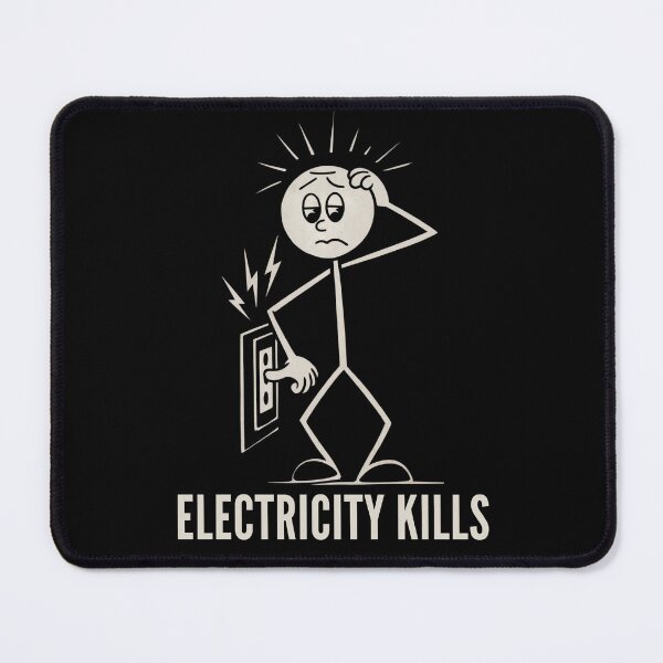 Item preview, Electricity Kills Electrifying Humor Safety Awareness designed and sold by Anniko Art Studio.