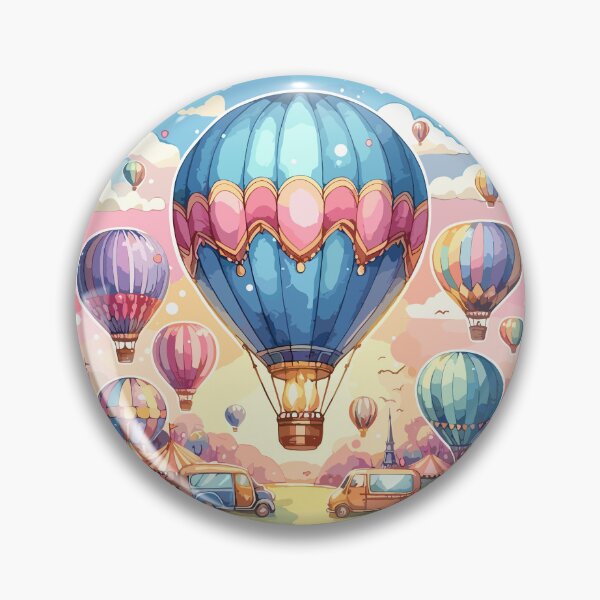 Item preview, Vibrant Hot Air Balloon Adventure - Dreamy Balloon Festival Art designed and sold by TeddieDean-shop.