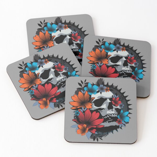 Item preview, skull Flowers and Spikes  designed and sold by Sima Sirus.