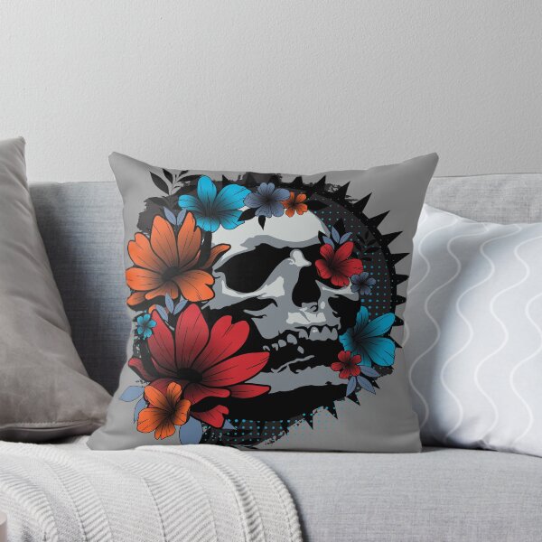 Item preview, skull Flowers and Spikes  designed and sold by Sima Sirus.