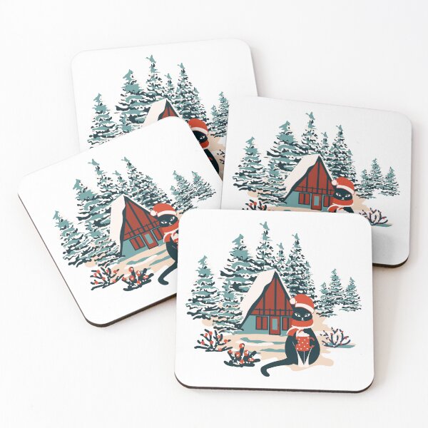 Item preview, Cozy Cat Winter Retreat designed and sold by winkeltriple.