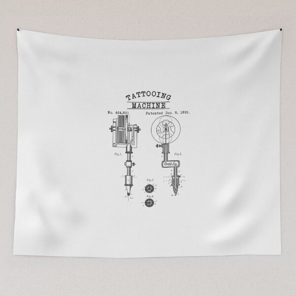 Item preview, Tattooing Machine - Technical Drawing Needle Ink designed and sold by anziehend.