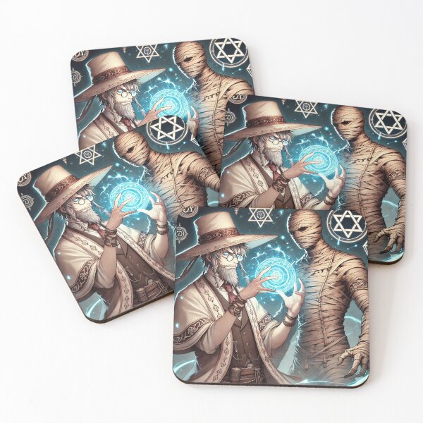 Item preview, Polish Rabbi Casting Spells and Golem designed and sold by LOAMBO5AI.