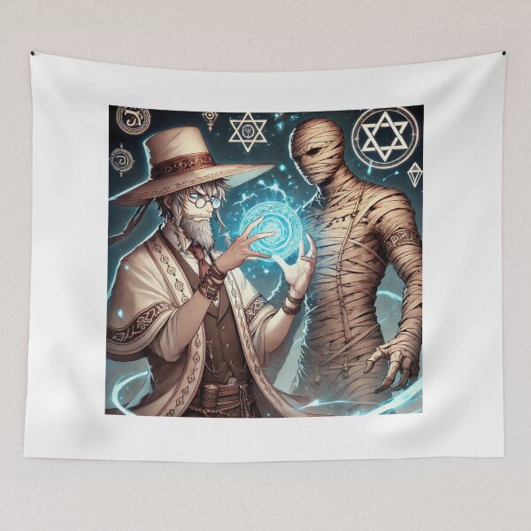 Item preview, Polish Rabbi Casting Spells and Golem designed and sold by LOAMBO5AI.
