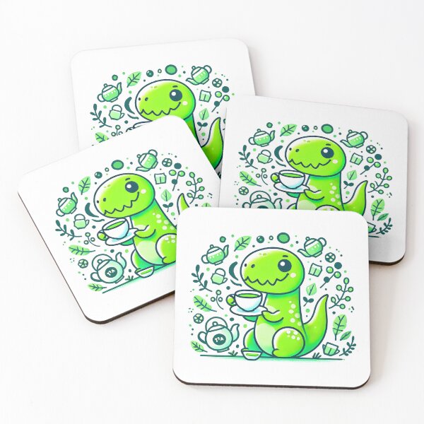 Item preview, Boba Tea Rex - Cute and fun tea  designed and sold by DrawHandArt.