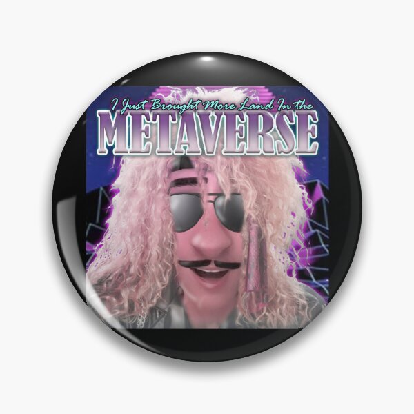 Item preview, I Just Brought More Land in the Metaverse 80's Eddition Meme designed and sold by cheezeEGG.