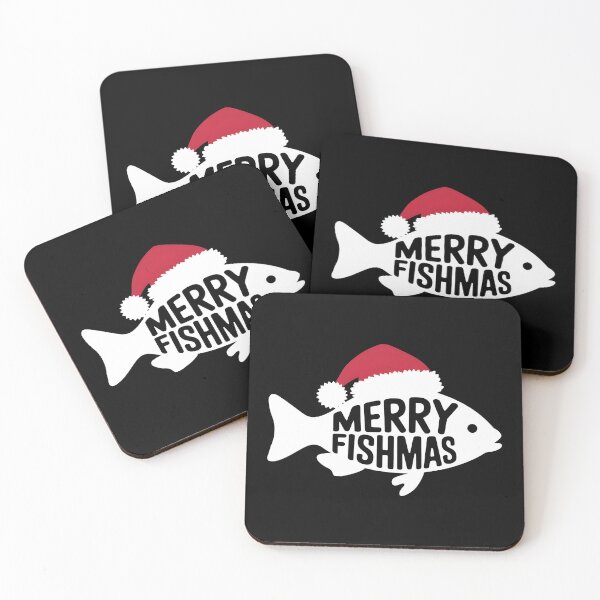 Item preview, Merry Fishmas Funny Christmas Fish designed and sold by HeadTurningArt.