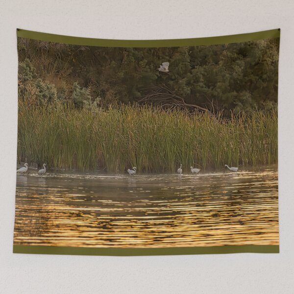 Item preview, Snowy Egrets Early Morning designed and sold by Debra Martz.