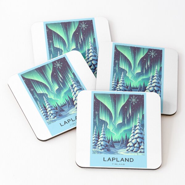 Item preview, LAPLAND FINLAND - Digital Art Poster designed and sold by TravelMarvel.