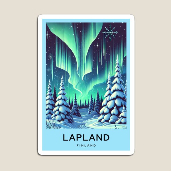 Item preview, LAPLAND FINLAND - Digital Art Poster designed and sold by TravelMarvel.