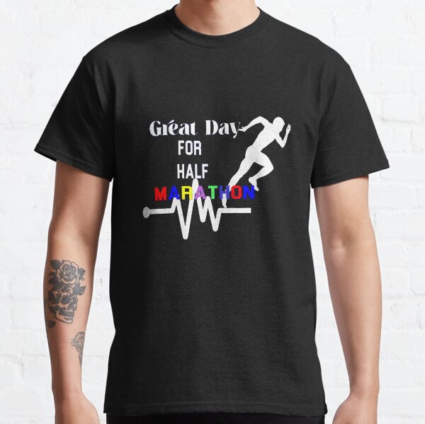 Item preview,  Great Day For Half Marathon, funny running shirts designed and sold by iLamshop.