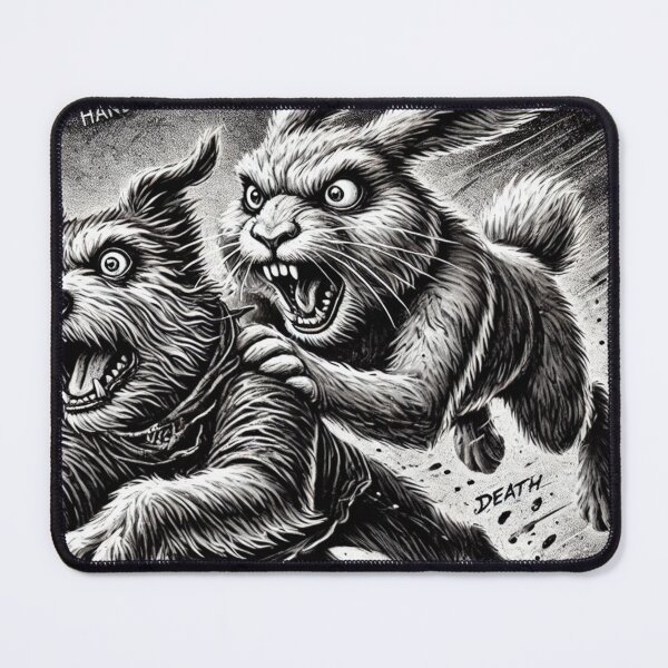 Item preview, A dog runs away from a rabbit designed and sold by Azazel77.