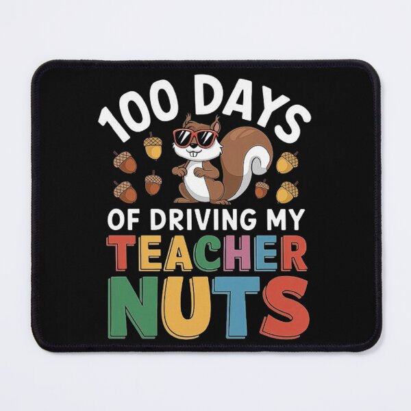 Item preview, 100 Days of Driving My Teacher Nuts” – Funny Squirrel and Acorn Design for Teachers and Students designed and sold by love3617.